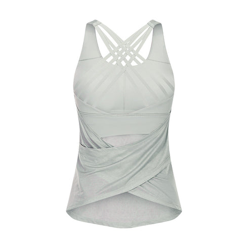 Women's Breathable Outdoor Athletic Running Tank with Bra Pads
