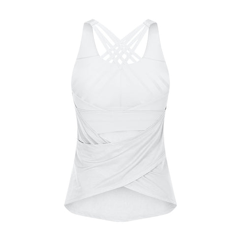 Women's Breathable Outdoor Athletic Running Tank with Bra Pads