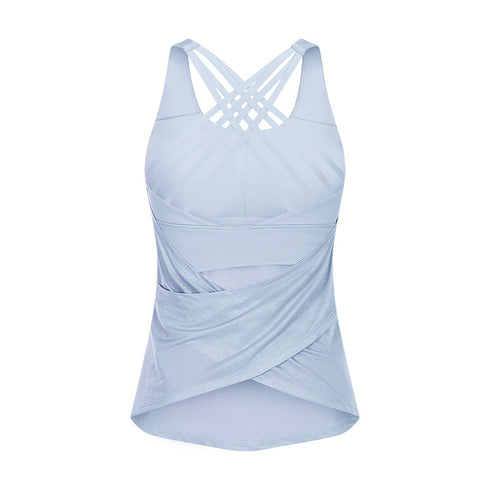 Women's Breathable Outdoor Athletic Running Tank with Bra Pads
