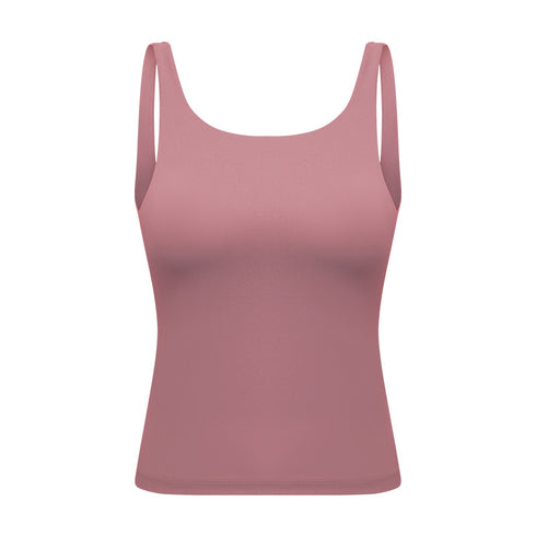 Women's Breathable Outdoor Running Skinny Tank with Bra Pads