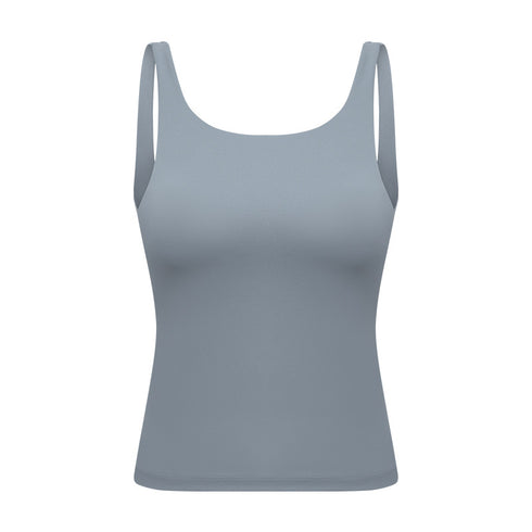 Women's Breathable Outdoor Running Skinny Tank with Bra Pads