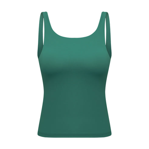 Women's Breathable Outdoor Running Skinny Tank with Bra Pads