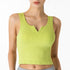 Women's Breathable Running Crop Tank with Bra Pads