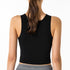 Women's Breathable Running Crop Tank with Bra Pads