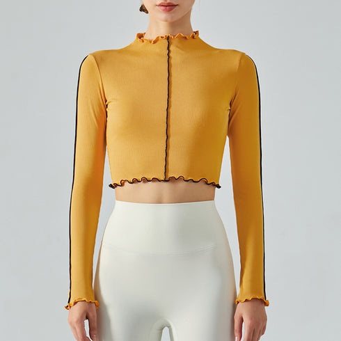 Women's Breathable Running Long Sleeve Crop Sweatshirts