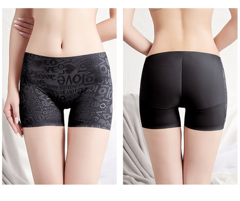 Women's Butt Lifter Underwear Low Waist Flat Leg Safety Panty