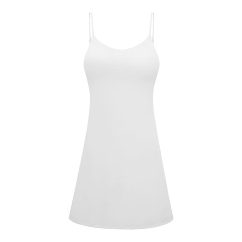 Women's Casual Activewear Stretchy Tennis Dresses with Bra Pads