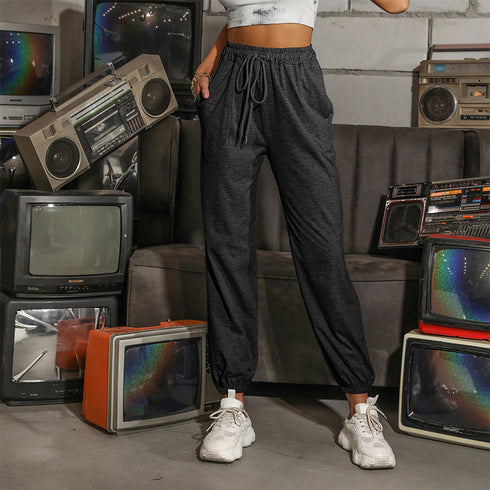 Women's Casual Fashionable High Waist Straight Leg Pants