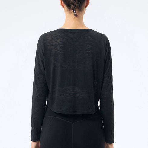 Women's Casual Loose Fitness Running Sweatshirts Yoga Tops