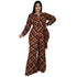 Women's Casual Loose Plus Size Plaid Print Jumpsuits