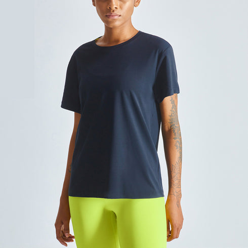 Women's Casual Loose Round Neck Yoga Sport T-Shirt