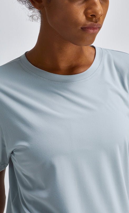 Women's Casual Loose Round Neck Yoga Sport T-Shirt