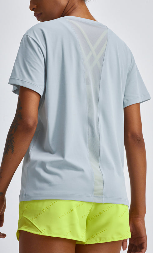 Women's Casual Loose Round Neck Yoga Sport T-Shirt