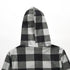 Women's Casual Plaid Button Down Hooded Long Coat