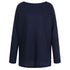 Women's Casual Round Collar Solid Color Long Sleeve Knit Top