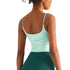 Women's Casual Sleeveless Crop Spaghetti Strap Yoga Tank