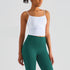 Women's Casual Sleeveless Crop Spaghetti Strap Yoga Tank