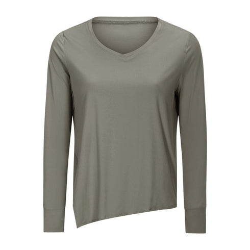 Women's Casual Solid Color Quick Dry Yoga Sweatshirts