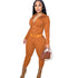 Women's Casual Solid Color Top Coat Long Pant Two Piece Set