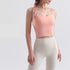 Women's Casual Yoga Activewear Crop Tank with Bra Pads