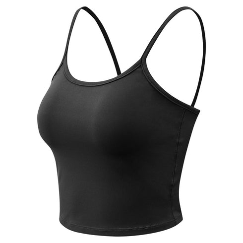 Women's Casual Yoga Running Sleeveless Crop Tank Top