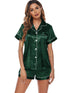 Women's Classical Pure Color Sleepwear Short Pajama Sets