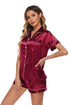 Women's Classical Pure Color Sleepwear Short Pajama Sets