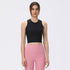 Women's Comfort Running Fitness Ribbed Crop Tank