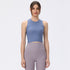 Women's Comfort Running Fitness Ribbed Crop Tank