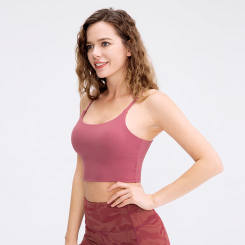 Women's Comfort Running Sports Stretchy Skinny Bra Tank