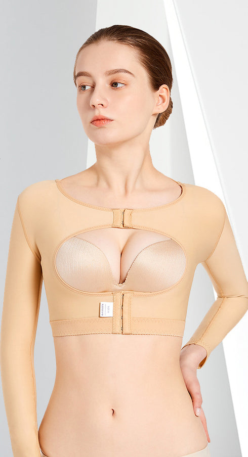 Women's Compression Garments After Lipo Long Sleeve Tops Shapewear