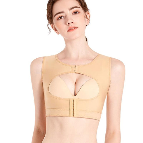 Women's Compression Open Bust Rows Clasp Tank Tops Shapewear