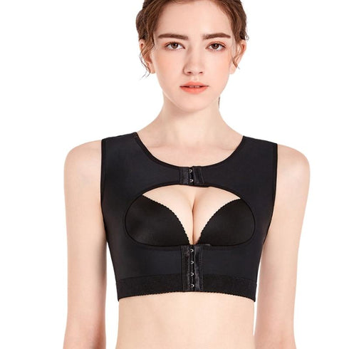 Women's Compression Open Bust Rows Clasp Tank Tops Shapewear