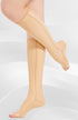 Women's Compression Thigh Slimming Stockings Open Toe Knee Length
