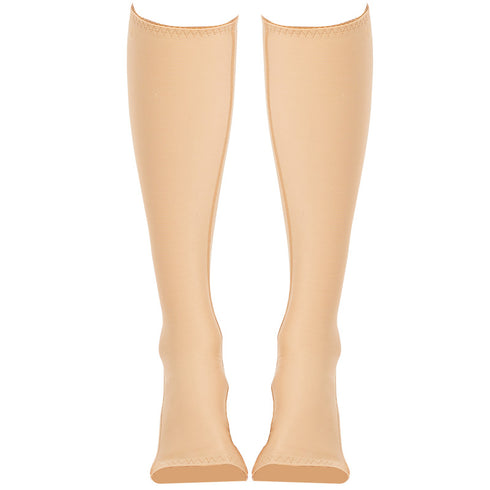 Women's Compression Thigh Slimming Stockings Open Toe Knee Length