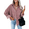 Women's Corduroy Loose Button Shirt Casual Blouse