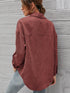 Women's Corduroy Loose Button Shirt Casual Blouse
