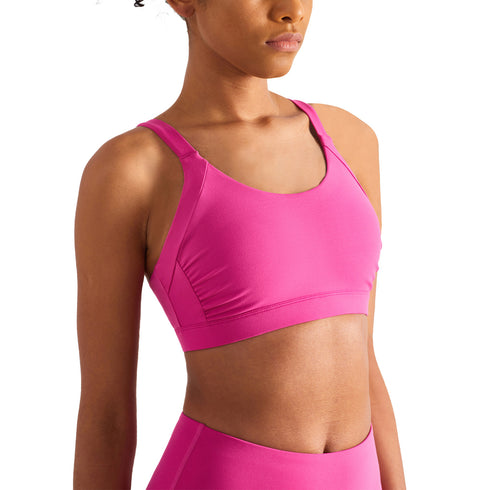 Women's Crisscross Back Bra with Removable Bra Pads