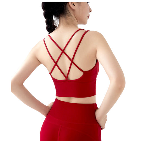 Women's Crisscross Back Fitness Workout Sports Bra