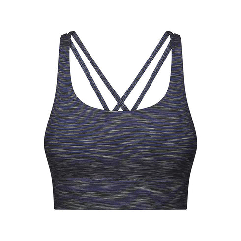 Women's Cross Back Running Sports Bra with Bra Pads