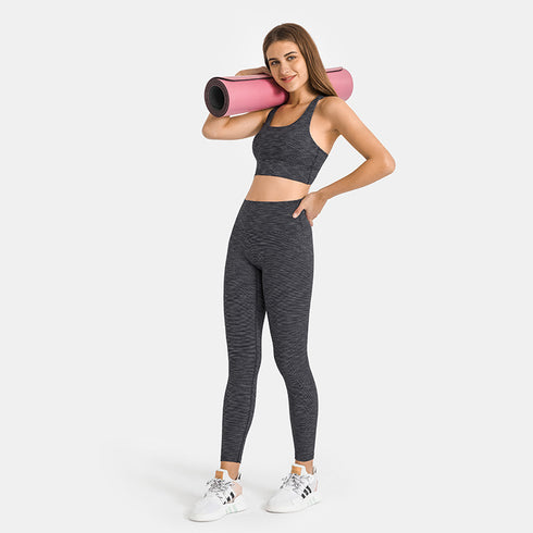 Women's Cross Back Running Sports Bra with Bra Pads