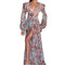 Women's Cut Out Flowy Maxi Long Sleeve Long Dresses