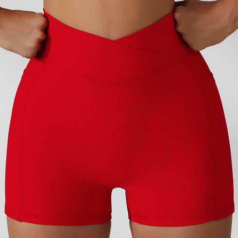 Women's Cycling Yoga Running Fitness Shorts whit Pocket