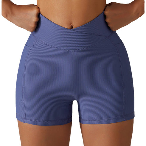 Women's Cycling Yoga Running Fitness Shorts whit Pocket