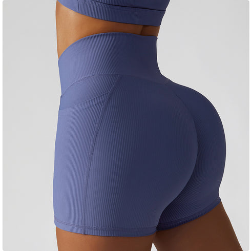 Women's Cycling Yoga Running Fitness Shorts whit Pocket