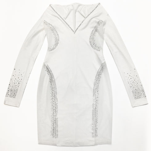 Women's Deep V-neck Fluoroscopy Gauze Cocktail Dresses