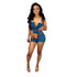 Women's Denim Halter Tops Shorts Two Piece Outfits