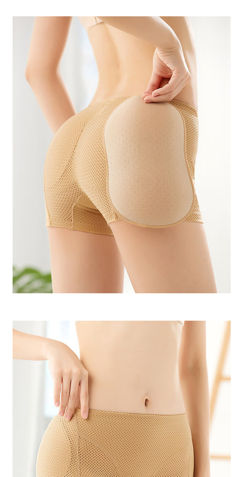 Women's Detachable Hip Pads Butt Lifter Low Waist Underwear