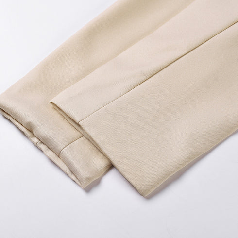 Women's Double-breasted Straight Leg Pant Two Piece Outfits