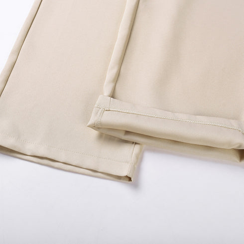 Women's Double-breasted Straight Leg Pant Two Piece Outfits